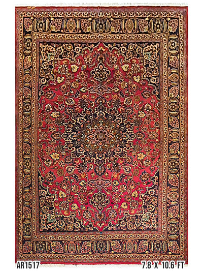 Persian Mashad Wool Chobi Design - 7.8 X 10.6 FT - AR1517