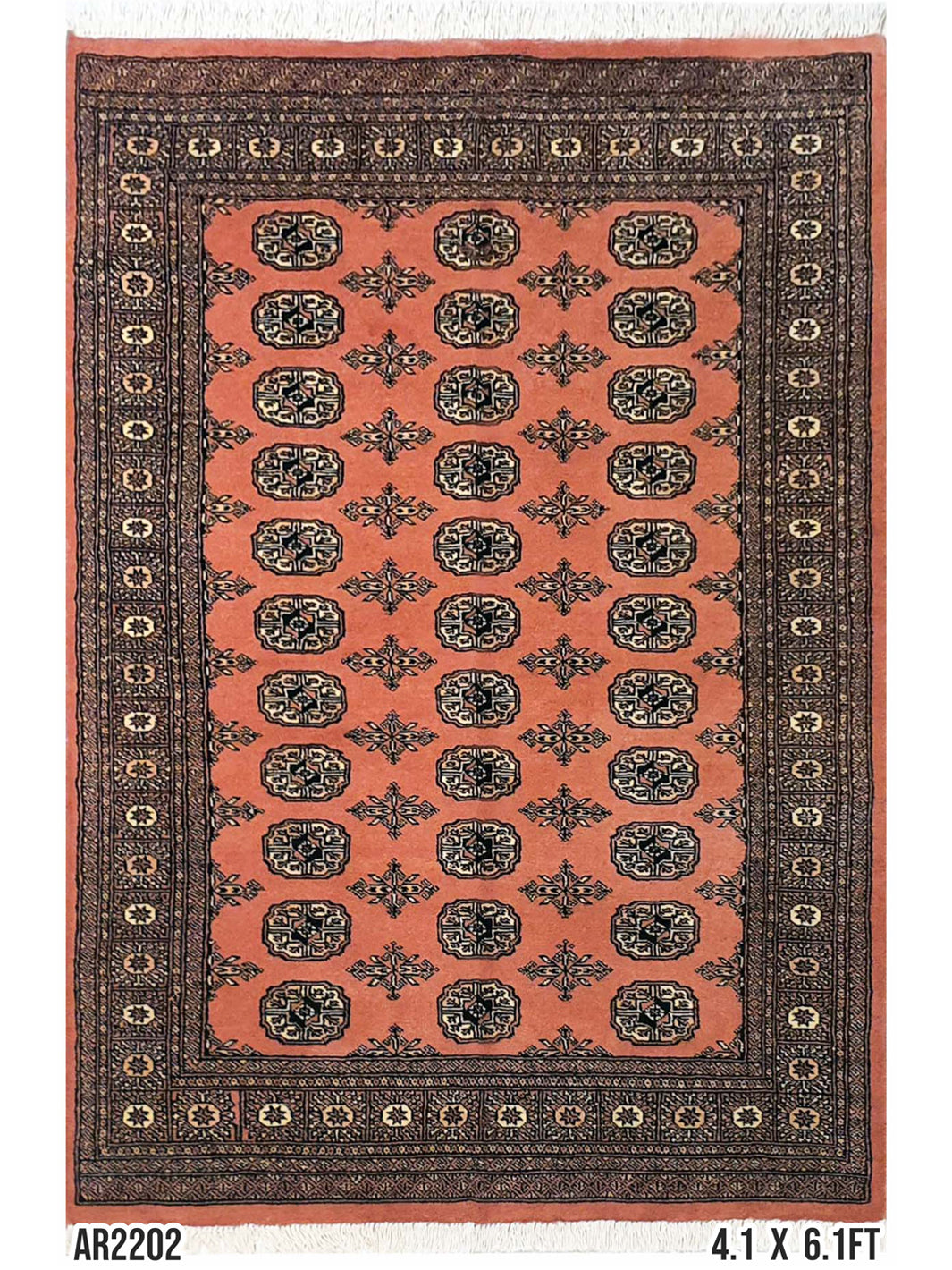 Persian Bokharah Pink - 4.01 X 6.01 FT - AR2202