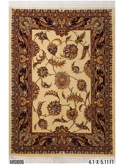 Persian Tabriz Mashad Allover Floral Design - AR0806