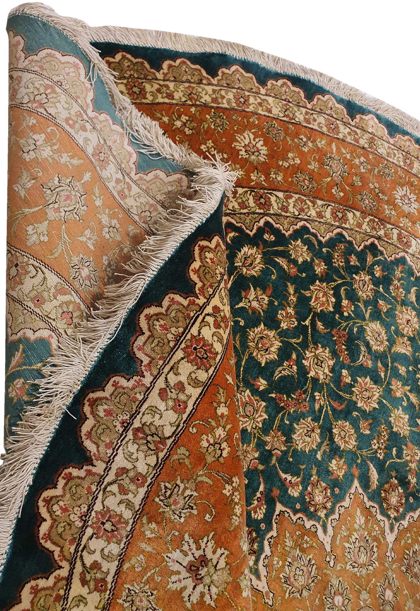 Qum Silk On Silk Round - AR3170