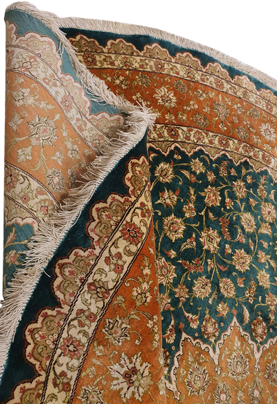 Qum Silk On Silk Round - AR3170