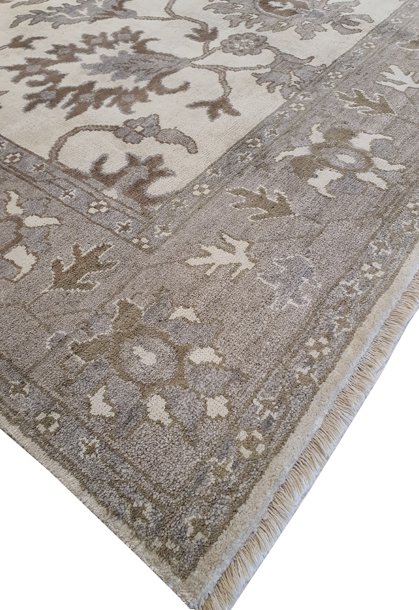 Indo Isfahan Silk and Wool Allover Floral Design - VP070