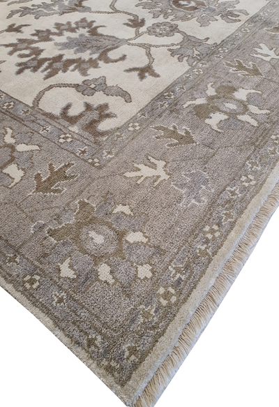 Indo Isfahan Silk and Wool Allover Floral Design - VP070
