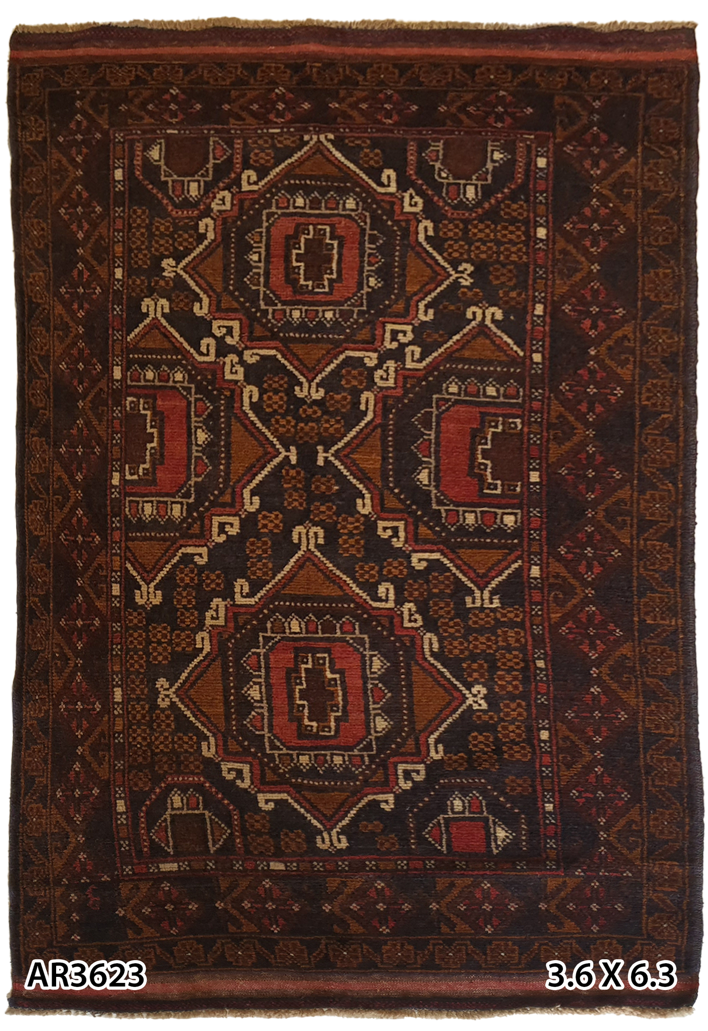 Afghan Baluch Wool on Wool Tribal - AR3623