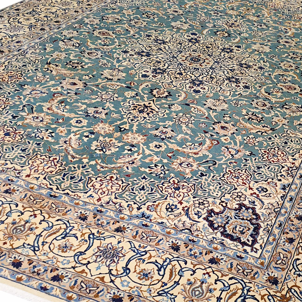 PERSIAN NAIN GREEN WITH BEAUTIFUL TRADITIONAL FLOWERS  - AR3547