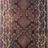 Persian Tribal Balouch Design with 3 Medallion - AR2516