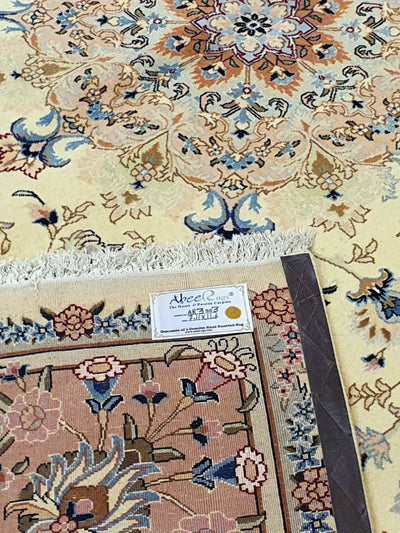 Tabriz Silk and Wool Cream - 7.11 X 11.6 FT - AR3003