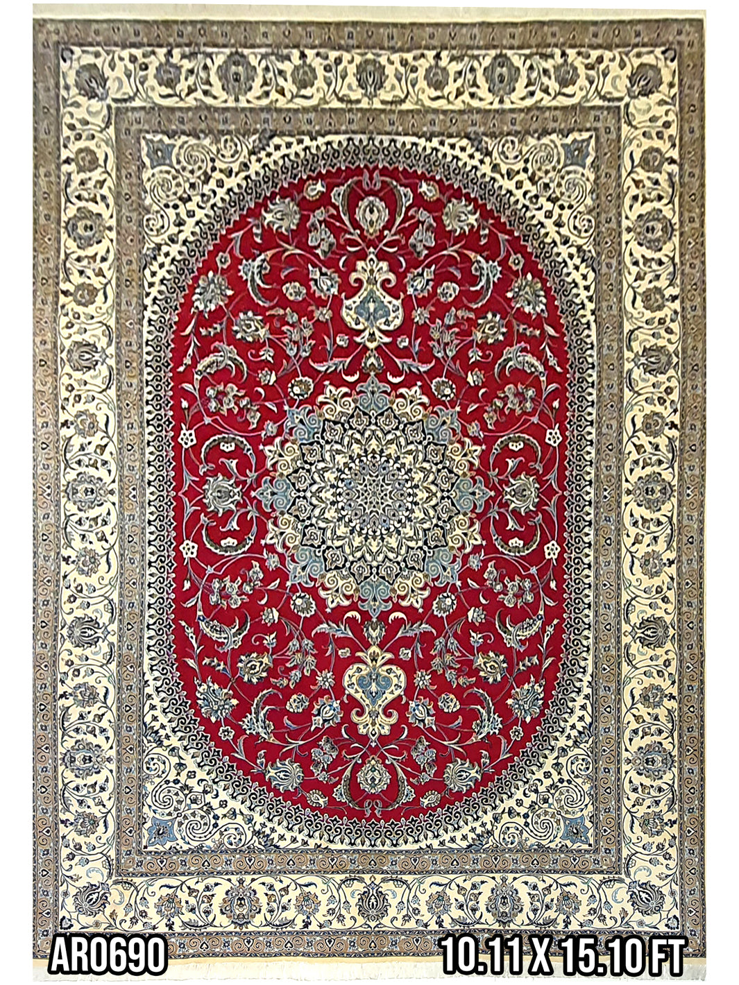 Nain Silk and Wool - 10.11 X 15.10 FT - AR0690