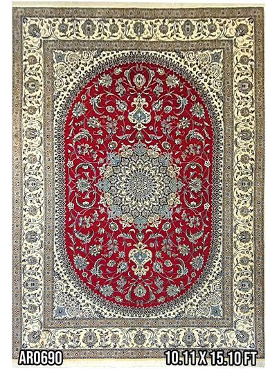 Nain Silk and Wool - 10.11 X 15.10 FT - AR0690