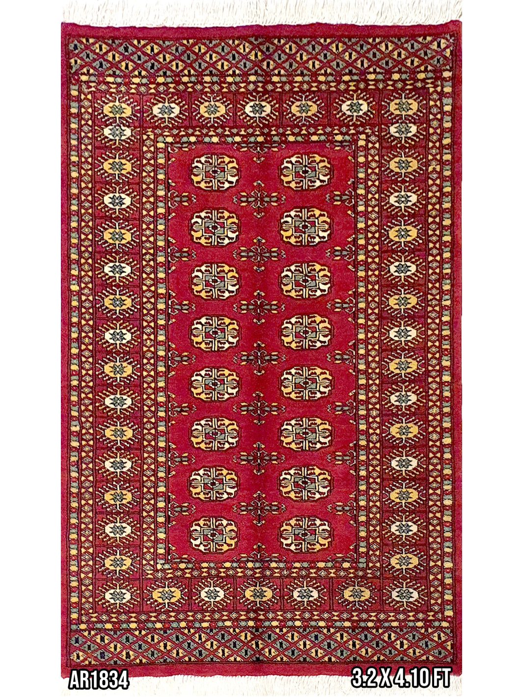 Bukhara with Butterfly and Camel Foot Pattern Design - 4.8 X 6.4 FT - AR1834