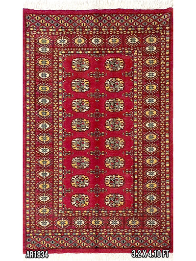 Bukhara with Butterfly and Camel Foot Pattern Design - 4.8 X 6.4 FT - AR1834