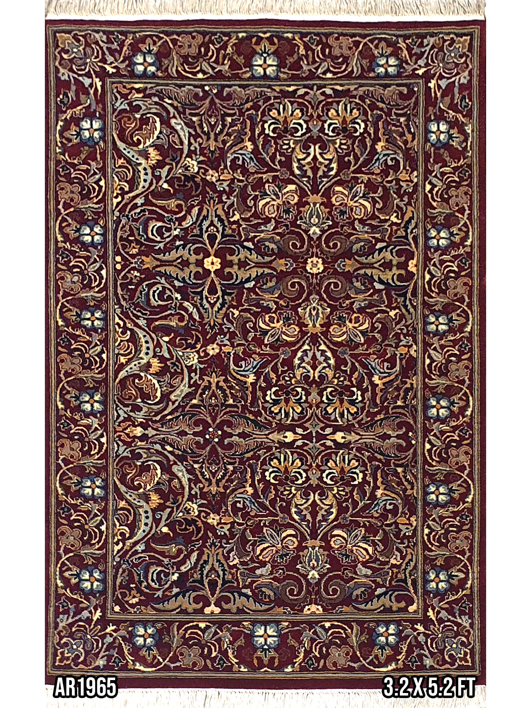 Persian Isfahan Allover Design - 3.2 X 5.2 FT - AR1965