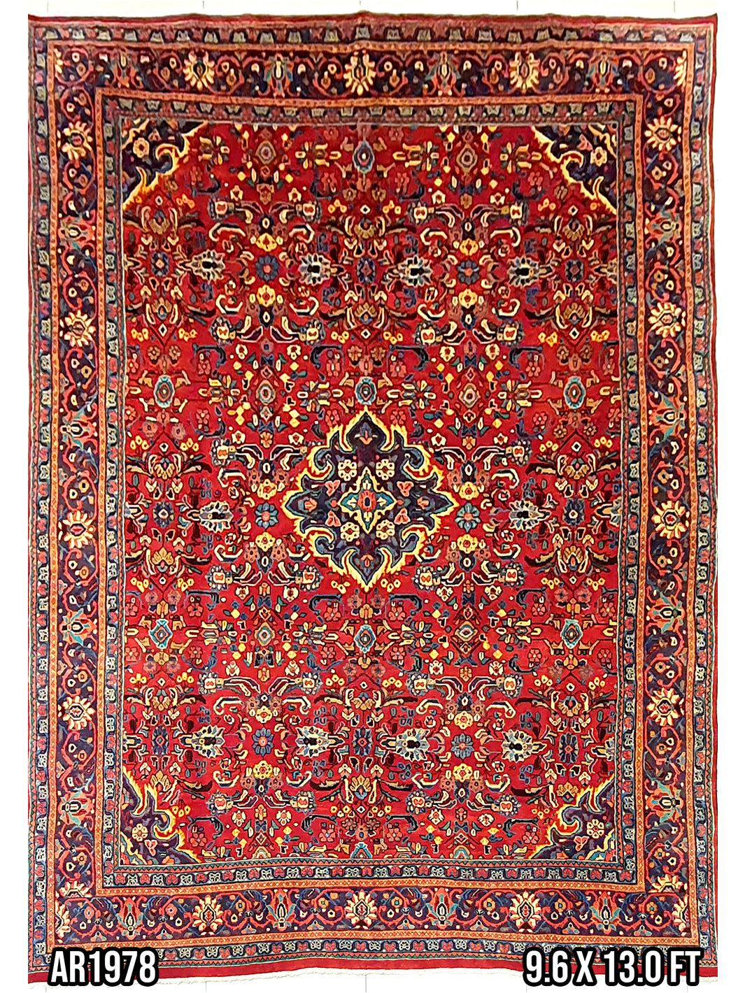 Persian Tabriz Tribal Design - 9.6 X 13.0 FT - AR1978