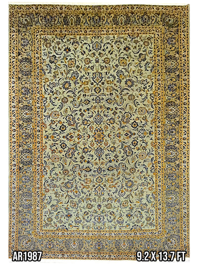 Persian Keshan Chobi Design - 9.2 X 13.7 FT - AR1987