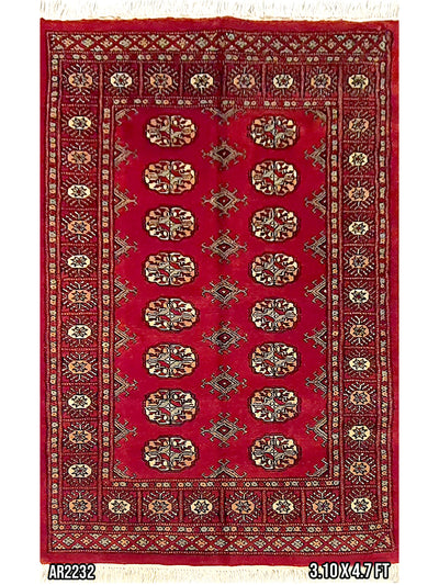 Persian Bokharah Maroon - 3.01 X 4.07 FT - AR2232