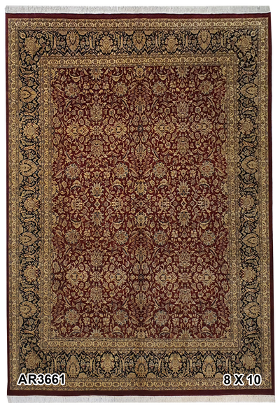 PAK ISFAHAN ALLOVER DESIGN MADE OF BABY LAMBS WOOL - AR3661