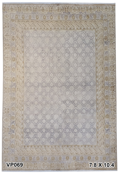 Persian Wool Vector Shapes Allover Flower Motif - VP069