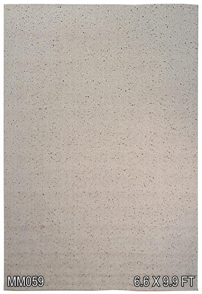 MACHINE MADE MODERN CREAM WITH MULTICOLOUR DOTS - MM059