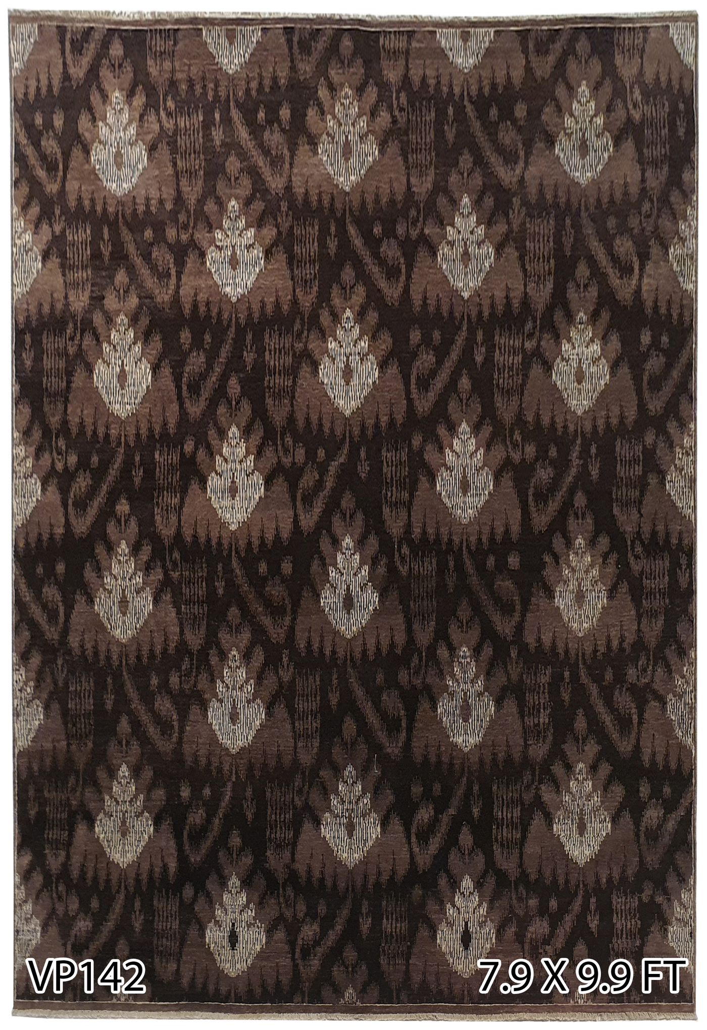 Persian Ikat Design Brown and White - VP142
