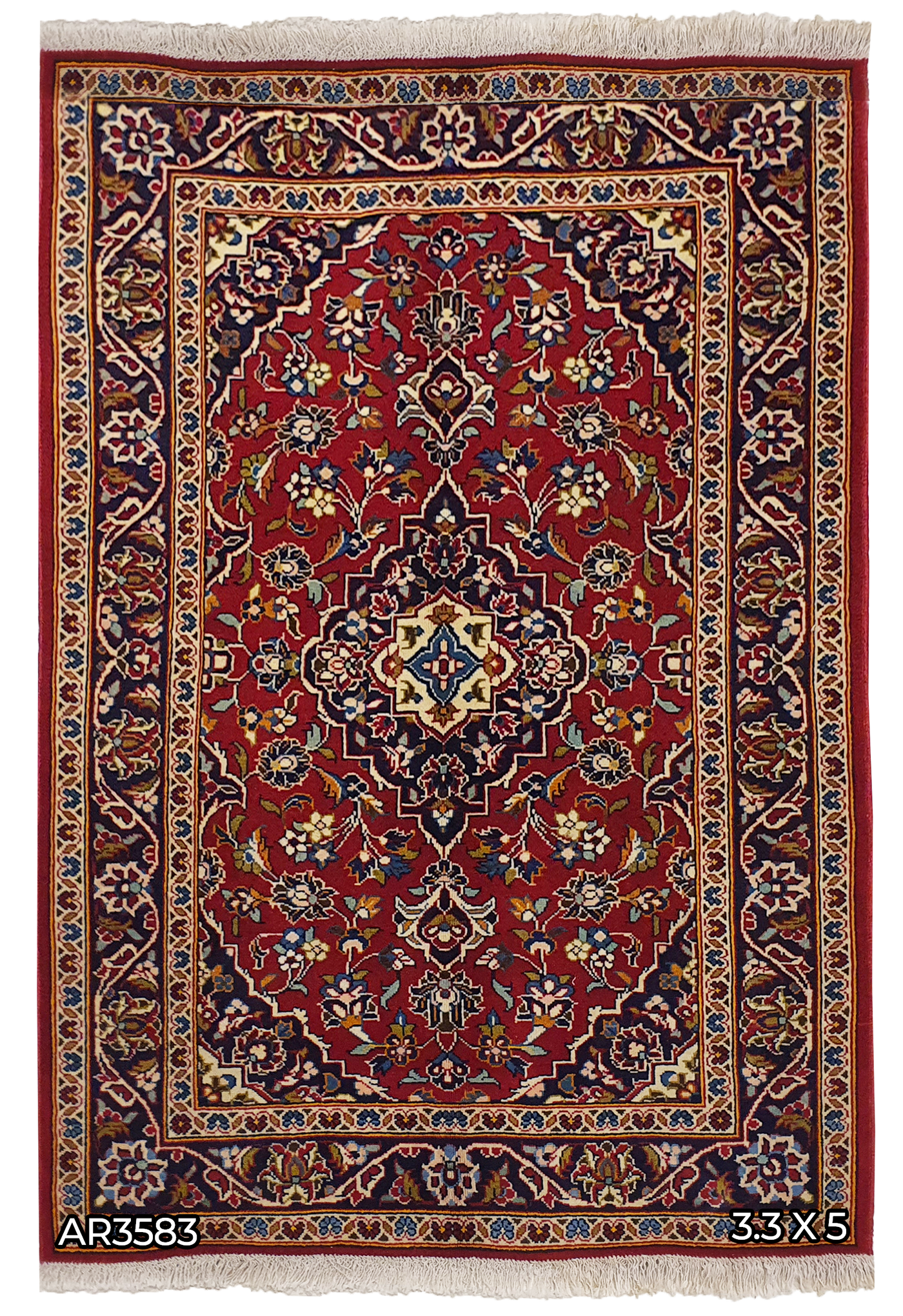 Persian Keshan Hand-Knotted Wool - AR3583