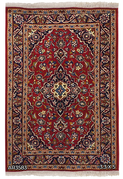 Persian Keshan Hand-Knotted Wool - AR3583