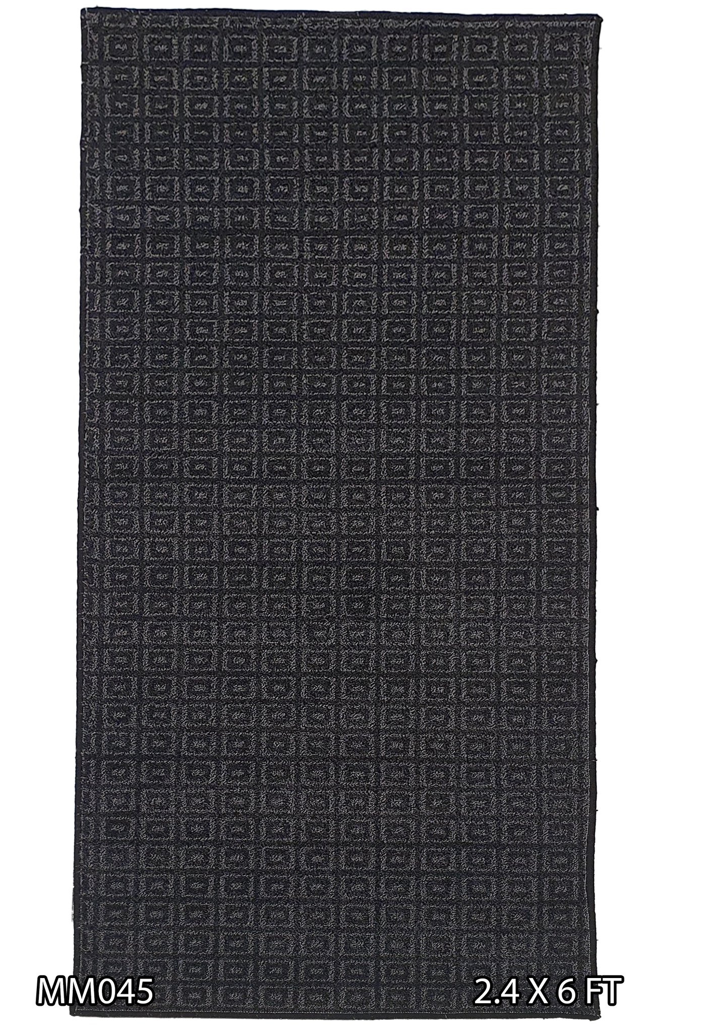 MACHINE MADE EMBOSS BOX DESIGN BLACK & WHITE RUNNER - MM045