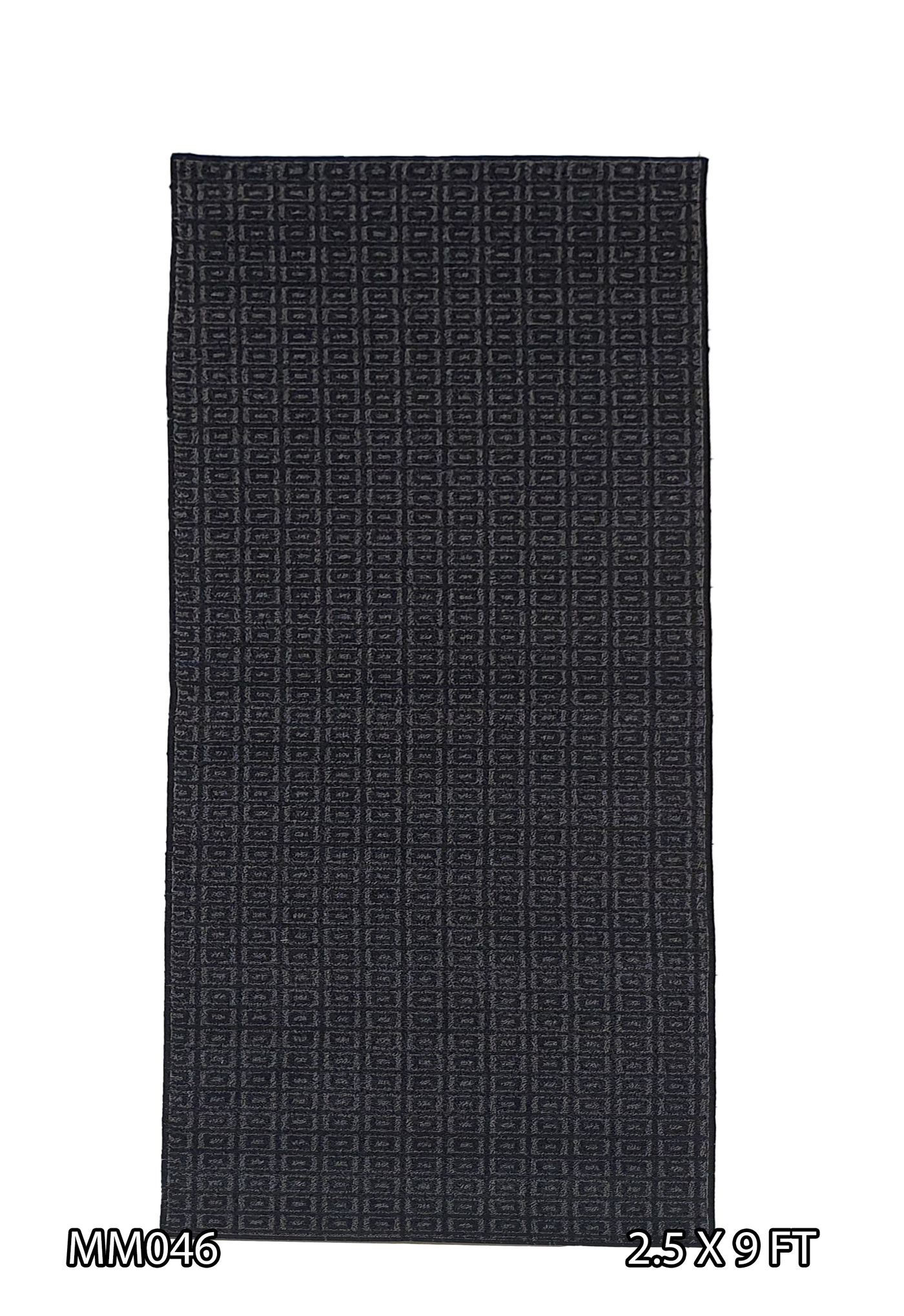 MACHINE MADE EMBOSS BOX DESIGN BLACK & WHITE RUNNER - MM046