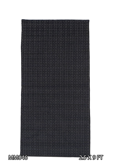 MACHINE MADE EMBOSS BOX DESIGN BLACK & WHITE RUNNER - MM046