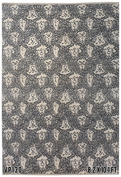 Persian Silk and Wool Allover Flower Works - VP130