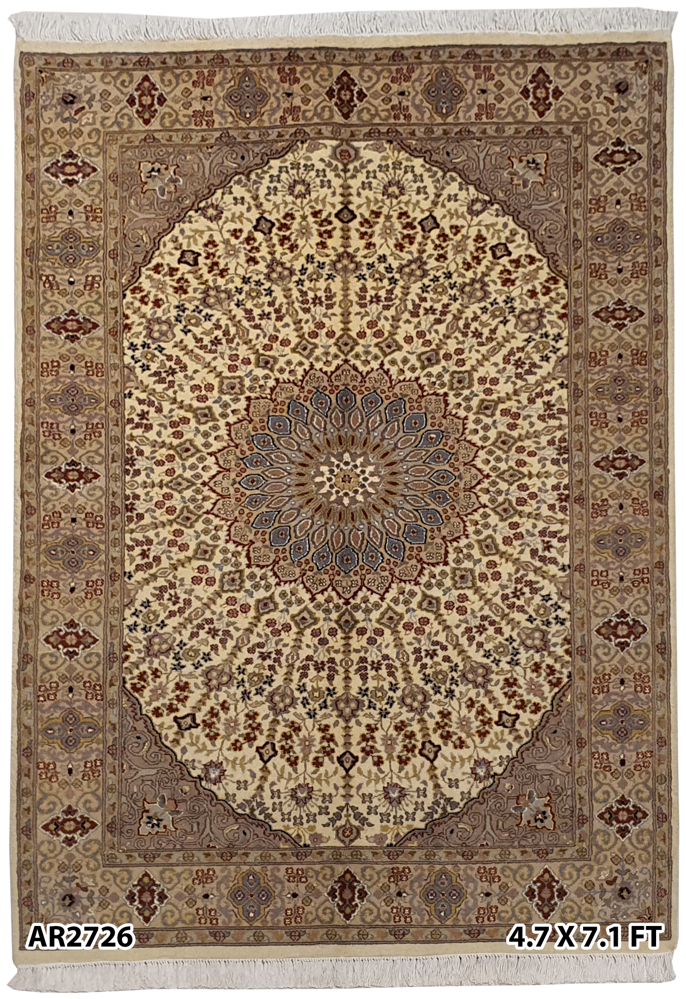 Pak Persian Diamond Dome Design Silk Lining - AR2726