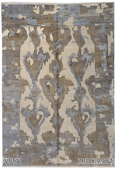 Superfine Galaxy Broken Design Brown, Cream and Light Blue-VP177