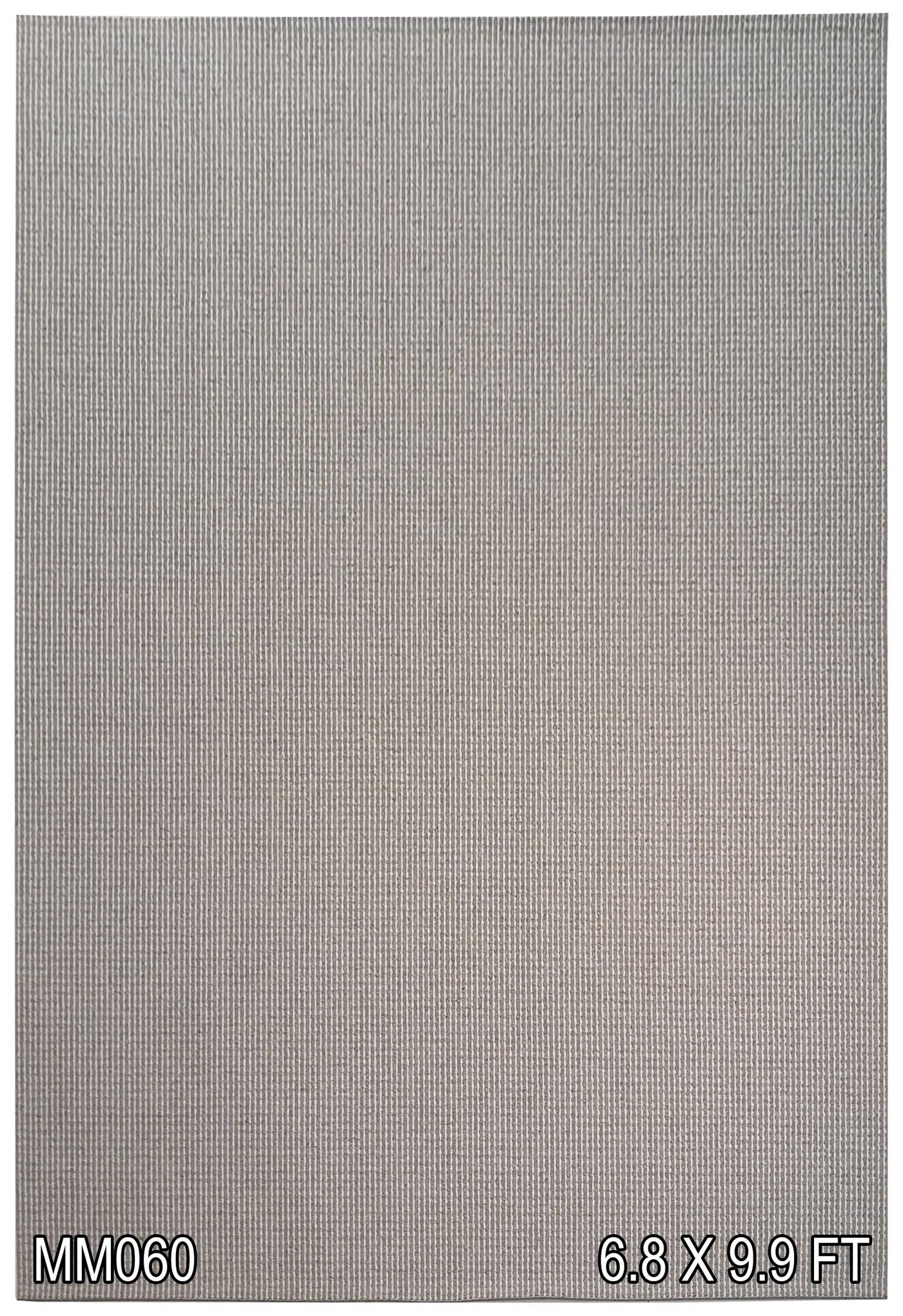 MACHINE MADE VELVET SPRING STRIPES CREAM & GREY - MM060
