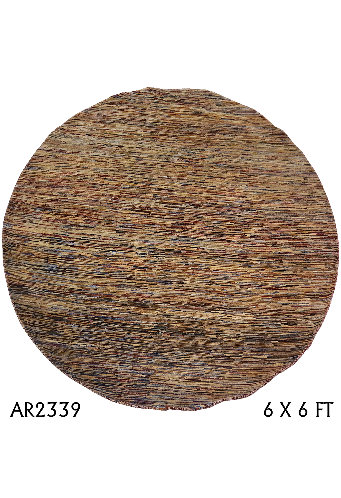 Modern Allover Cross Lining Round Rug Design - AR2339