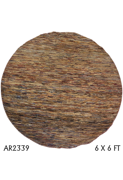 Modern Allover Cross Lining Round Rug Design - AR2339
