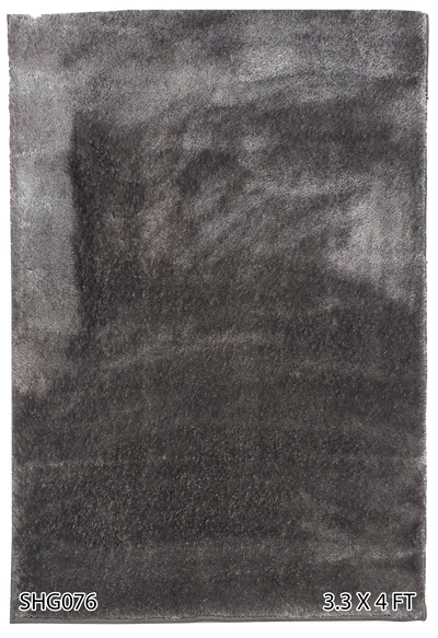 Royal Silk Shaggy Carpet Light & Dark Grey - SHG076