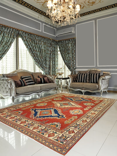 Persian Khazak With 3 Centre Medallion - AR0947