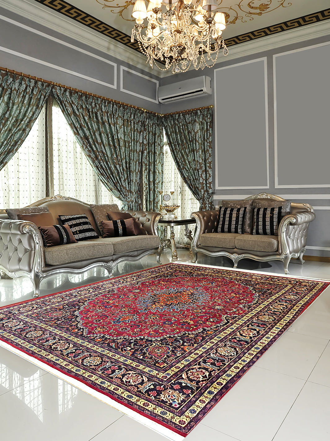 Tabriz With Medallion Design - 9.10 X 12.5 FT - AR1370