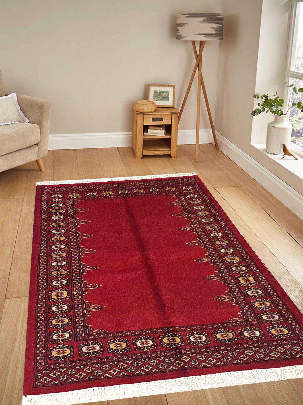 Bukhara Centre Plain Design - 3.2 x 5.2 FT - AR2855