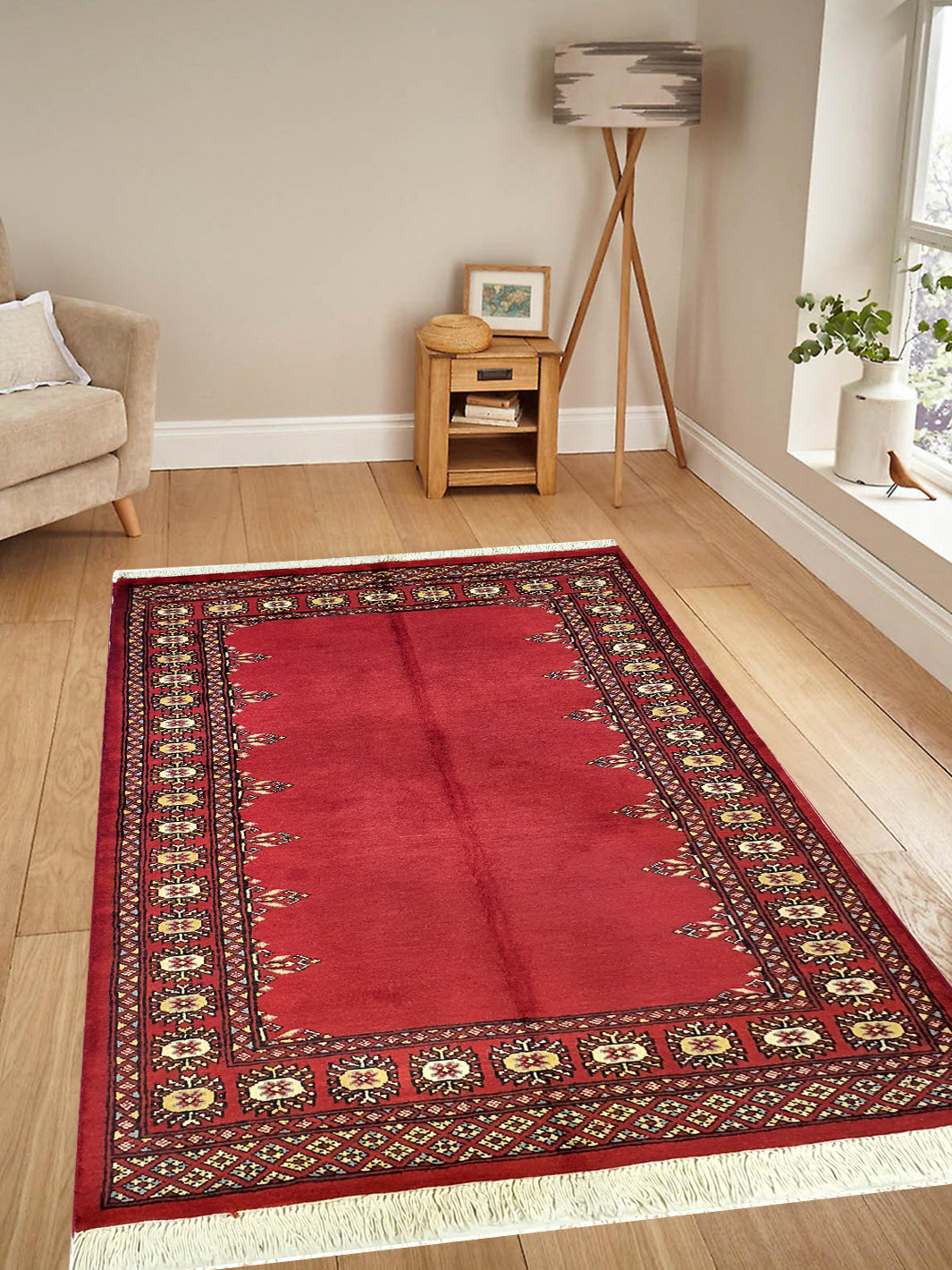 Bukhara Centre Plain Design - 3.2 x 5.0 FT - AR2856