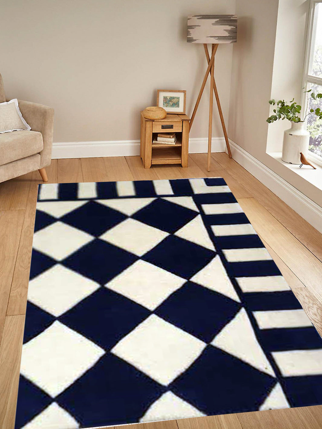 Modern Checkers Design - HT0053 – Abee Rugs