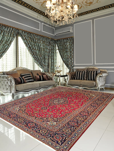 Persian Keshan Red Blue and White - AR0461T