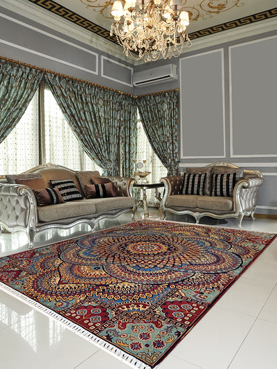 SUPERFINE HAND KNOTTED KAZAK DOUBLE DOME - 6.9 X 9.8 FT - AR3642