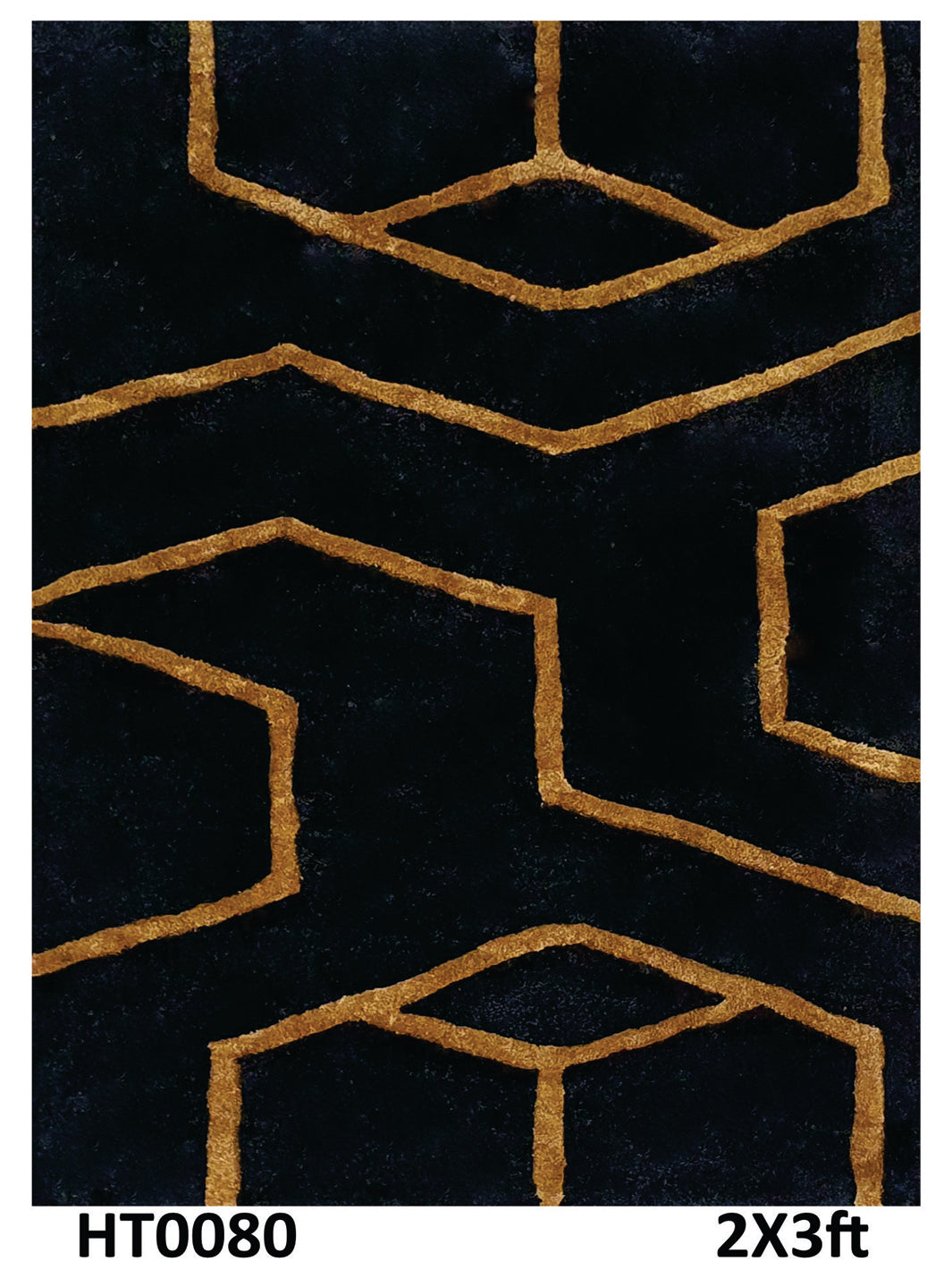 Modern Geometric Design Black and Gold - HT0080