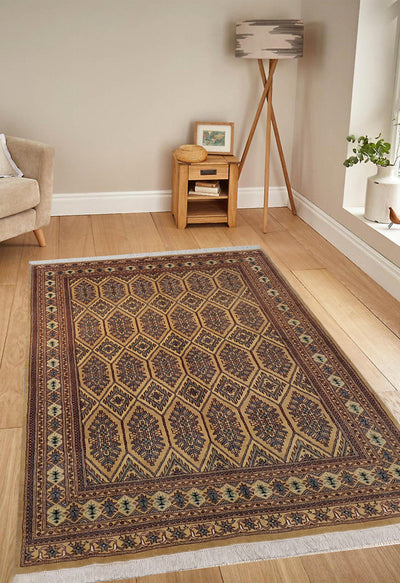 Pak Persian Sk Geometry Design Silk Lining - AR2717