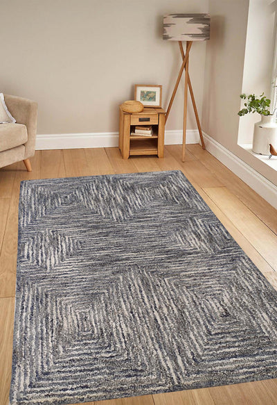 SUPERFINE HAND TUFTED LOOP & CUT PILE CARPET SAMPLE - HT0101