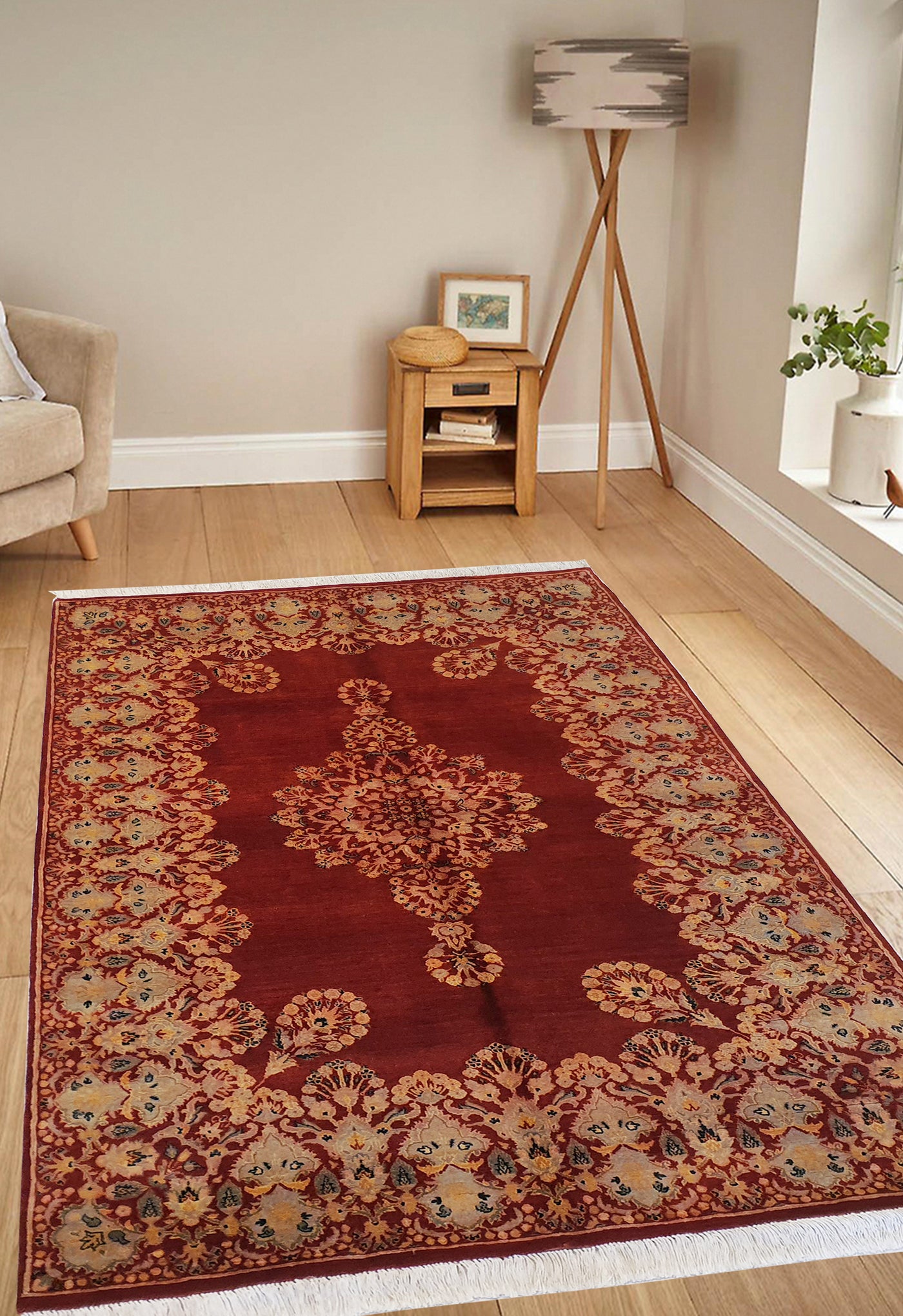 Antique Persian Kerman Wash Design - AR2832
