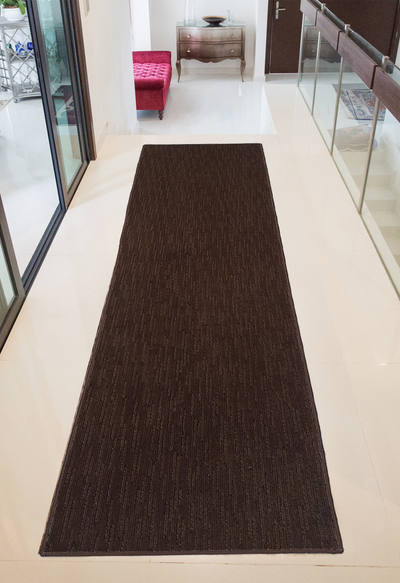 MACHINE MADE LIGHT & DARK BROWN RUNNER - MM050