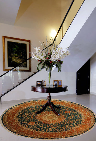 Qum Silk On Silk Round - AR3170
