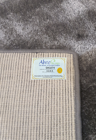 Royal Silk Shaggy Carpet Light & Dark Grey - SHG074