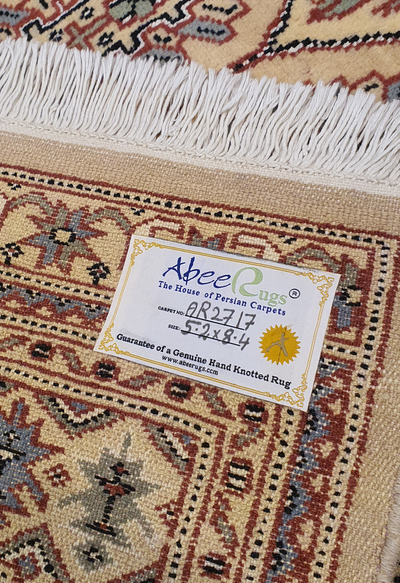 Pak Persian Sk Geometry Design Silk Lining - AR2717